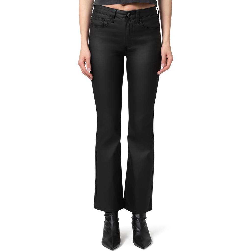 Shop Mavi Jeans Maria Coated Bootcut Jeans In Black Coated