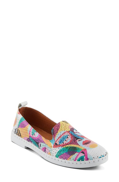 Spring Step Carraway Slip-on Sneaker In White Multi