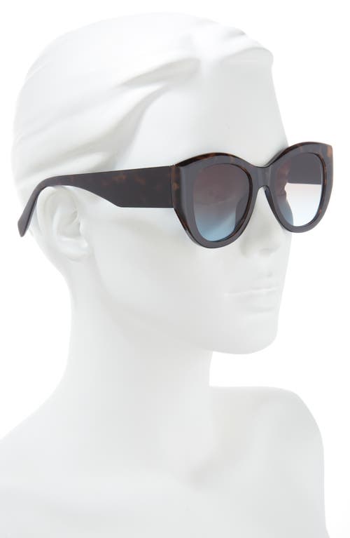 Shop Vince Camuto Gradient Cat Eye Sunglasses In Tortoise/blue