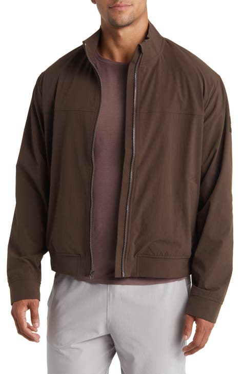 Alo Yoga  Ripstop 1/4 Zip On-Set Jacket in Toffee Brown, Size