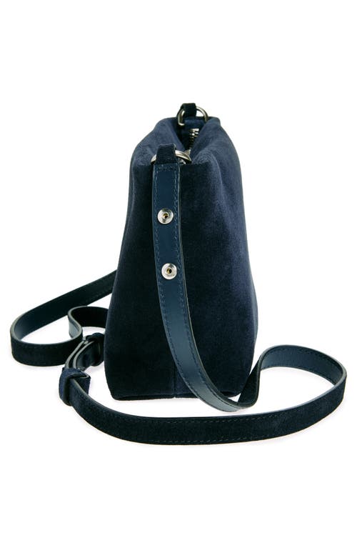 Proenza Schouler Bond Suede Shoulder Bag In Deep Navy
