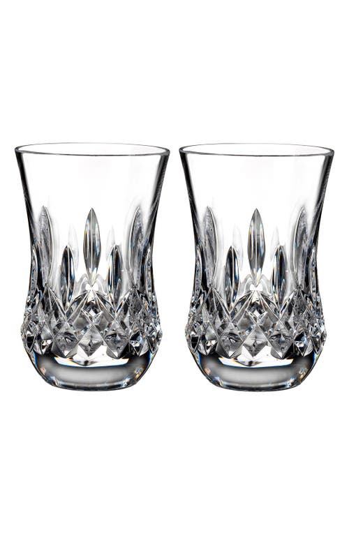 Waterford Lismore Connoisseur Set of 2 Lead Crystal Flared Sipping Tumblers in Clear at Nordstrom