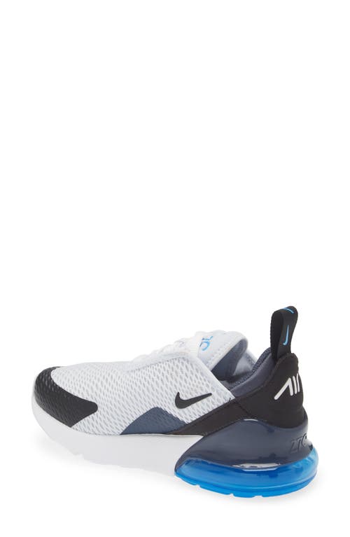 Shop Nike Kids' Air Max 270 Sneaker In Football Grey/black/blue