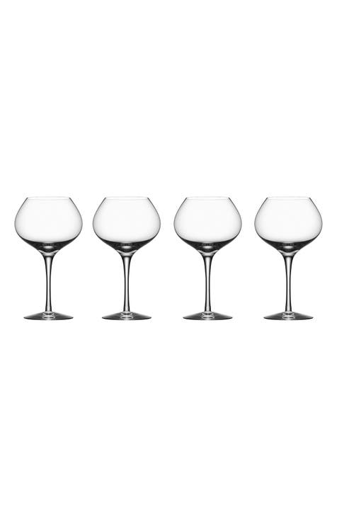 Colored Crystal Wine Glass Set of 6, Gift For Hosting, Her,  Wife, Mom Friend - Large 20 oz Glasses, Unique Italian Style Tall Drinkware  - Red & White, Dinner, Color