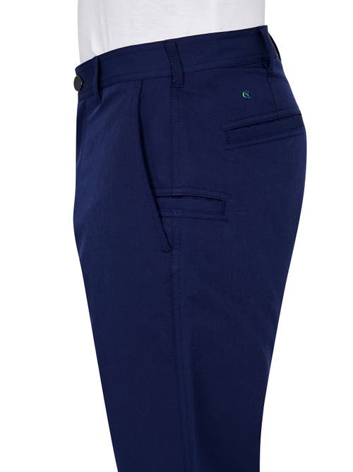 CONSTRUCT CONSTRUCT REGULAR FIT SOLID FLAT FRONT RECYCLED PERFORMANCE GOLF PANTS