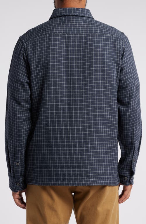 Shop Treasure & Bond Check Duofold Button-up Shirt In Navy- Grey Thom Plaid