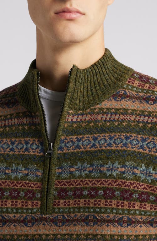 SCHOTT SCHOTT NYC FAIR ISLE WOOL BLEND SWEATER 