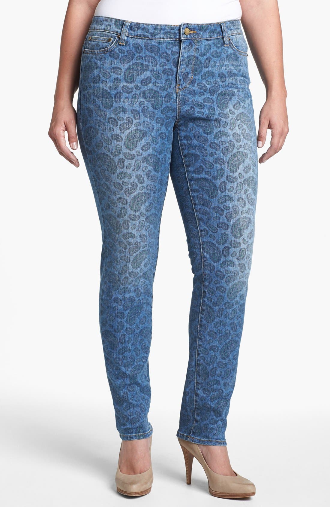 MICHAEL Michael Kors Paisley Print Jeans (Plus Size) Nordstrom