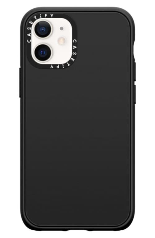 CASETiFY Solid Impact iPhone 12 Mini Case in Matte Black at Nordstrom