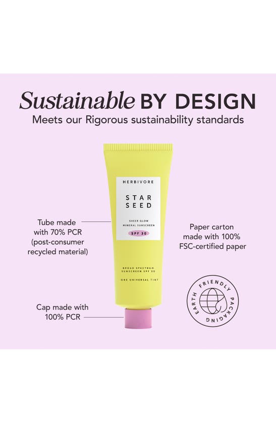 Herbivore Botanicals Star Seed Sheer Glow Mineral Sunscreen Spf 30