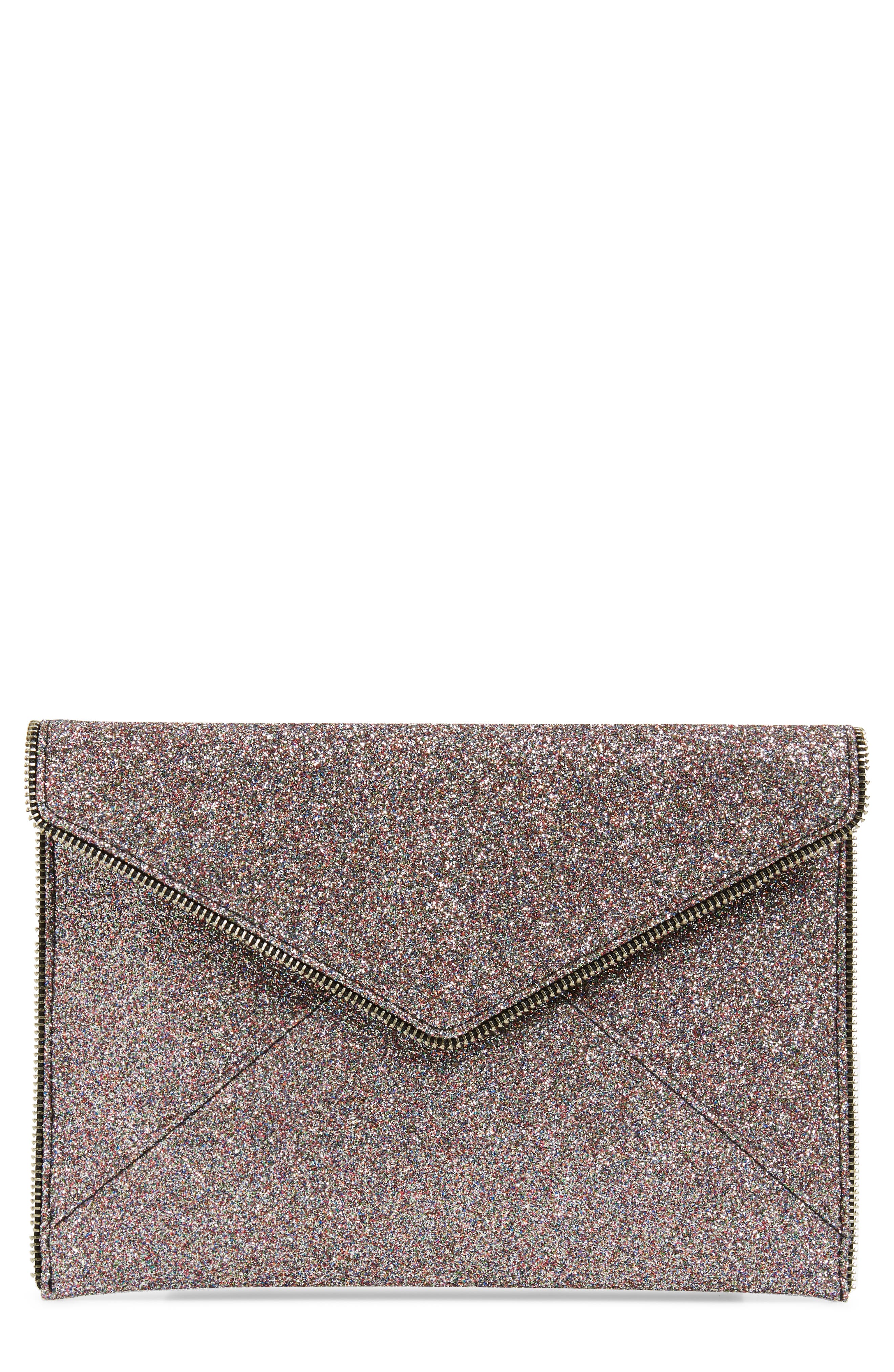Image of Rebecca Minkoff Leo Glitter Clutch