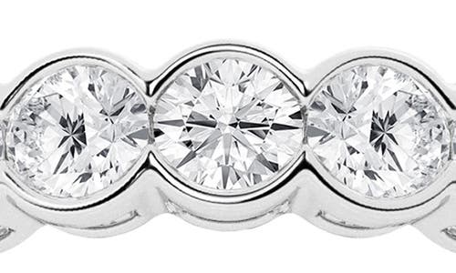 Badgley Mischka Collection 14k Gold Round Lab Created Diamond Eternity Band Ring In Platinum