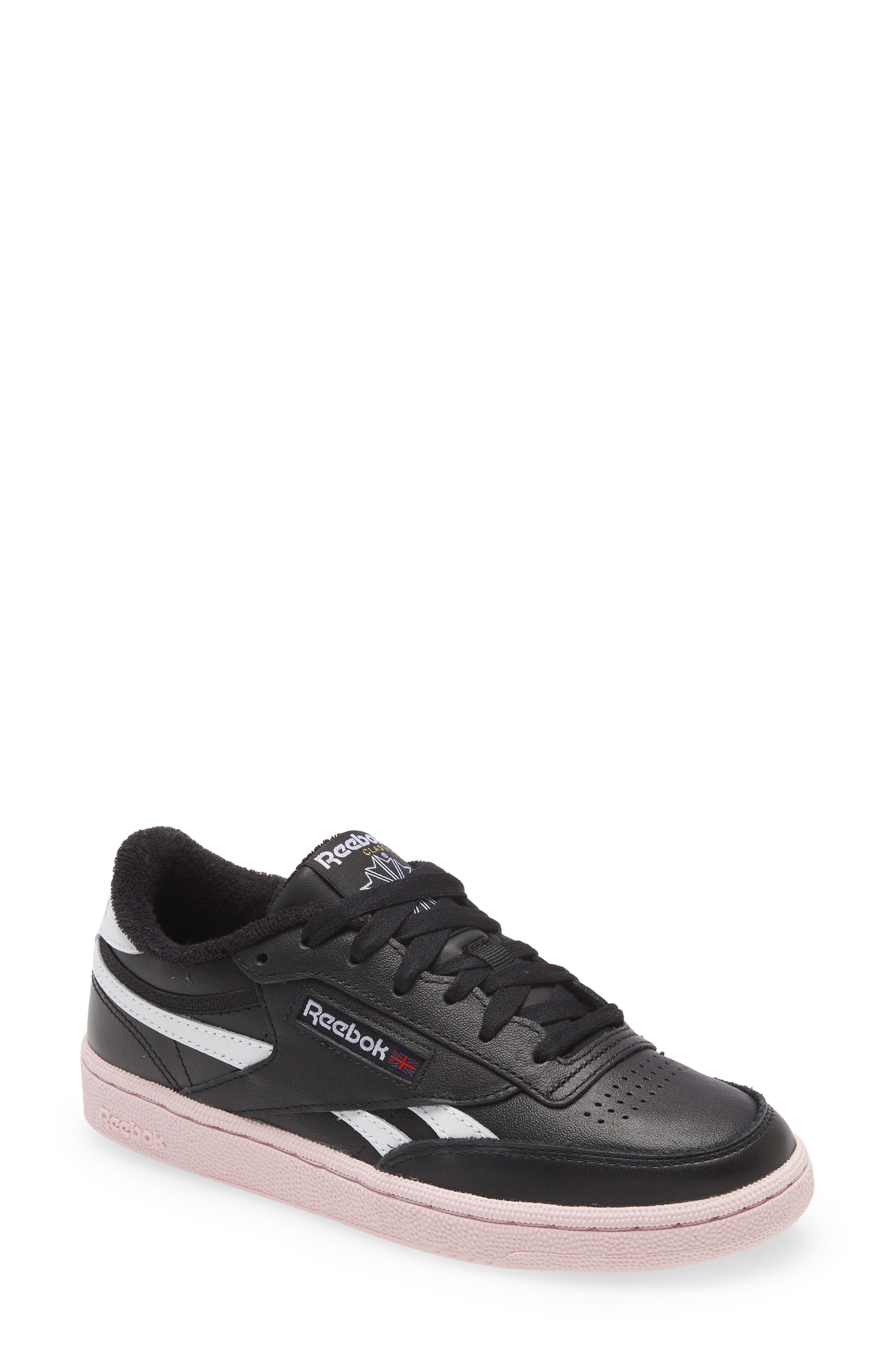 reebok trainers black and white