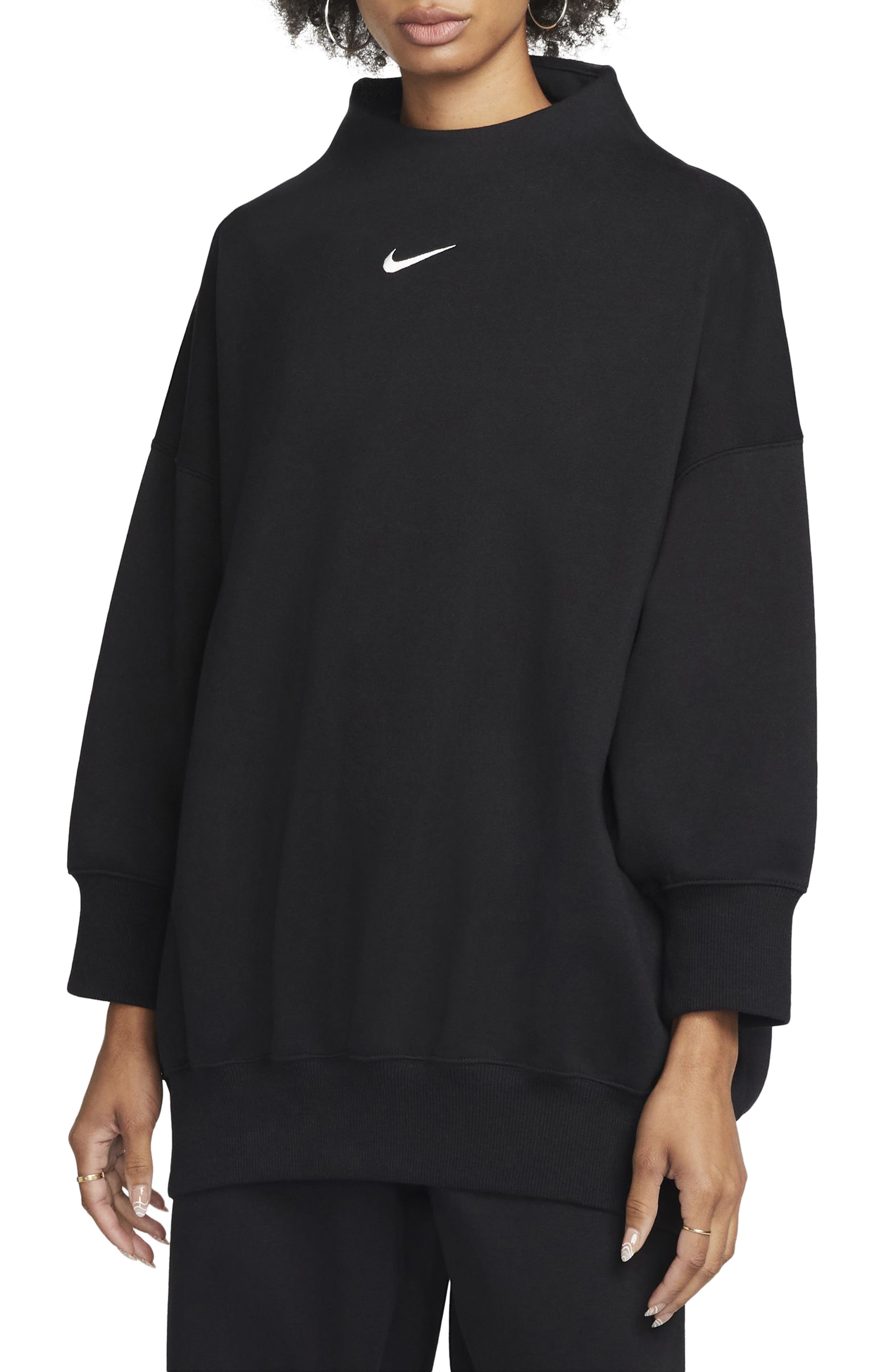 crewneck nike black