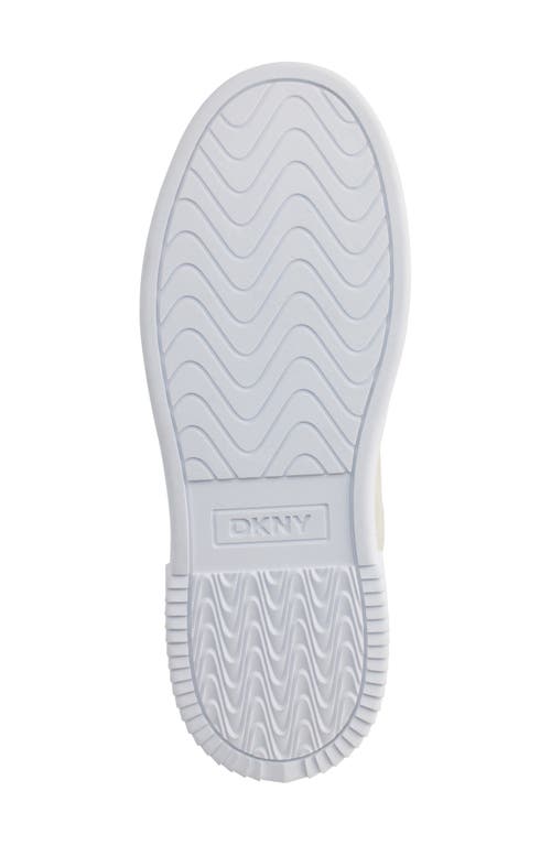 Dkny Baylor Platform Sneaker In Bone/ White