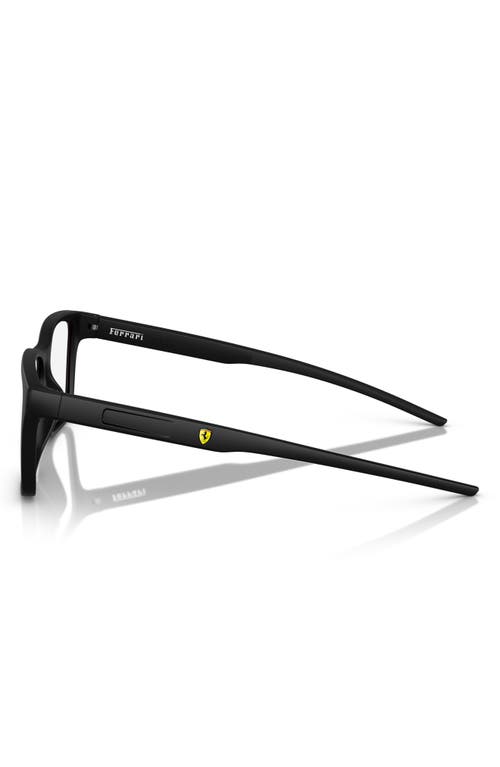 Scuderia Ferrari 56mm Square Optical Glasses In Matte Black