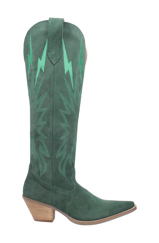 Shop Dingo Thunder Road Cowboy Boot In Green