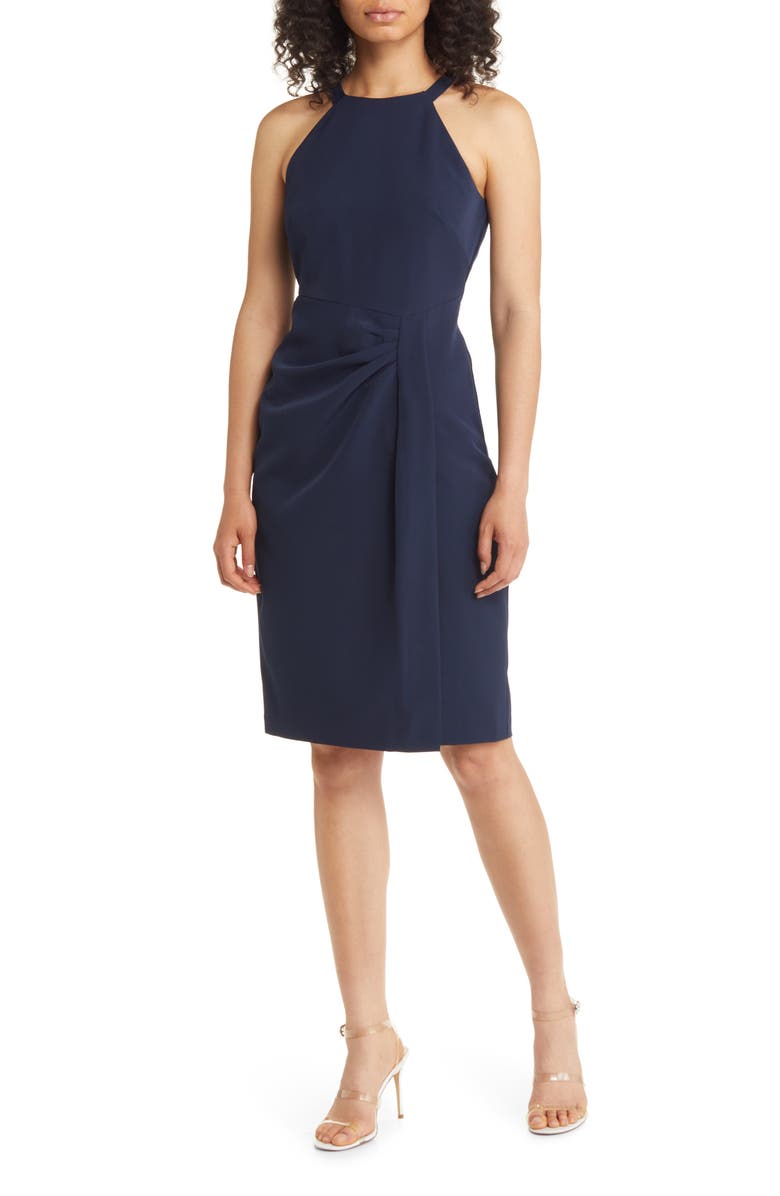 Vince Camuto Laguna Halter Side Tuck Body-Con Dress | Nordstrom