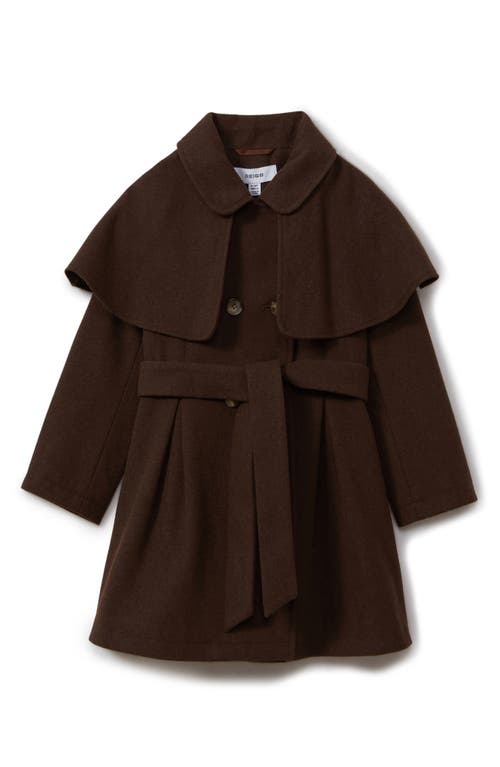 REISS REISS KIDS' KARLIE JR. & SR. DOUBLE BREASTED BELTED COAT