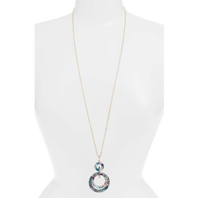 Lele Sadoughi Banded Hoop Pendant Necklace (Nordstrom Exclusive)