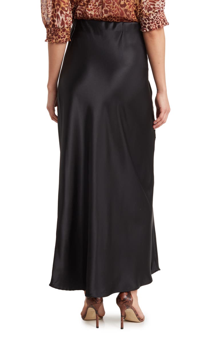Renee Satin Peplum Skirt