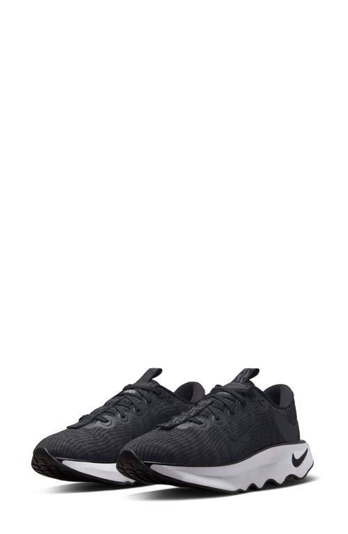 Nike Motiva Road Runner Walking Shoe In Black/black-anthracite-white