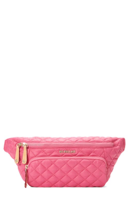 Metro Quilted Nylon Sling Bag in Zinnia