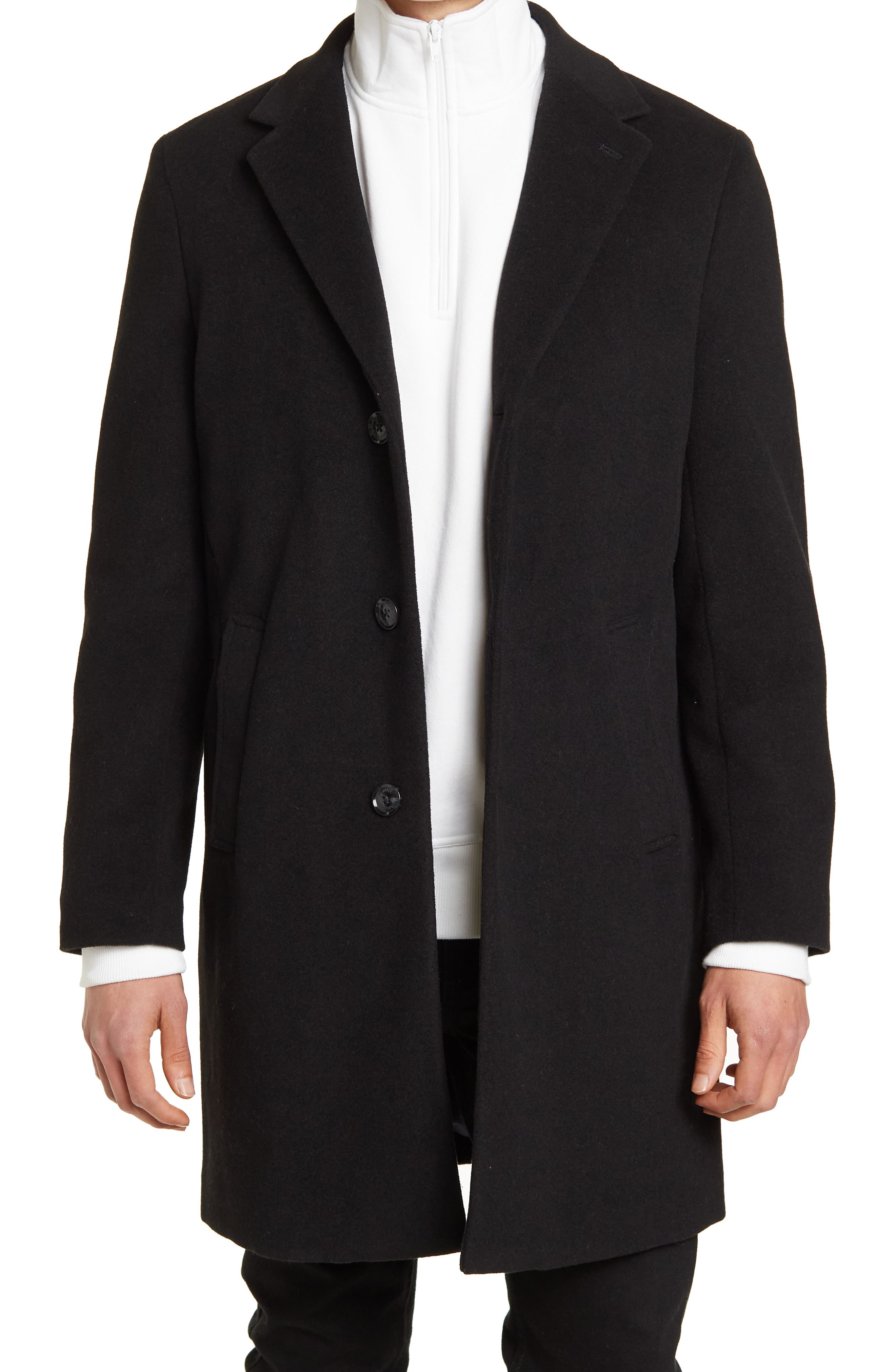 zipper peacoat