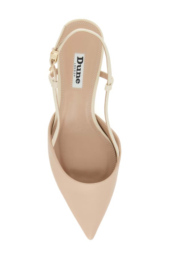 Dune London Classify Pointed Toe Slingback Pump In Blush