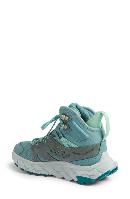 Hoka Anacapa Breeze Aero Mid Breathable Trail Running Shoe In Trellis/mint Green