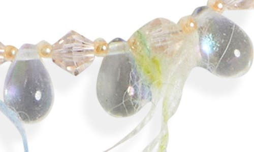 Isshi Raindrop Necklace In Crystal Peche