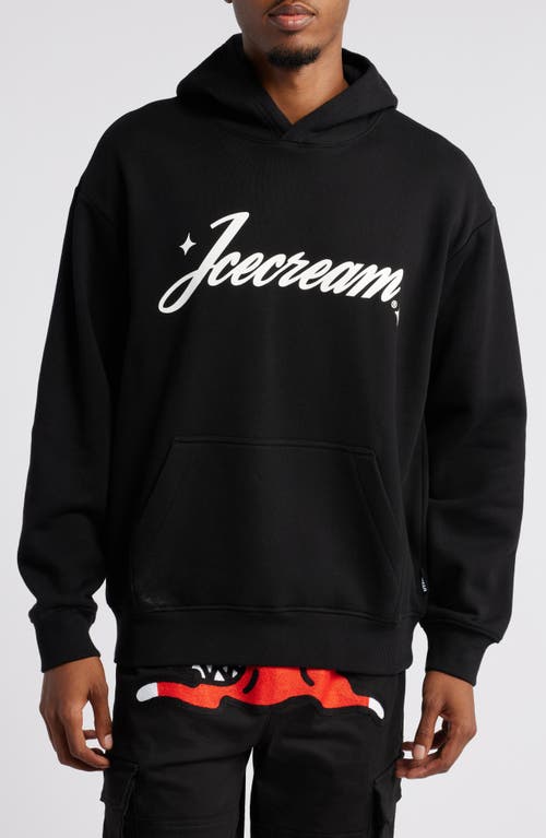 Shop Icecream Logo Graphic Hoodie In Black