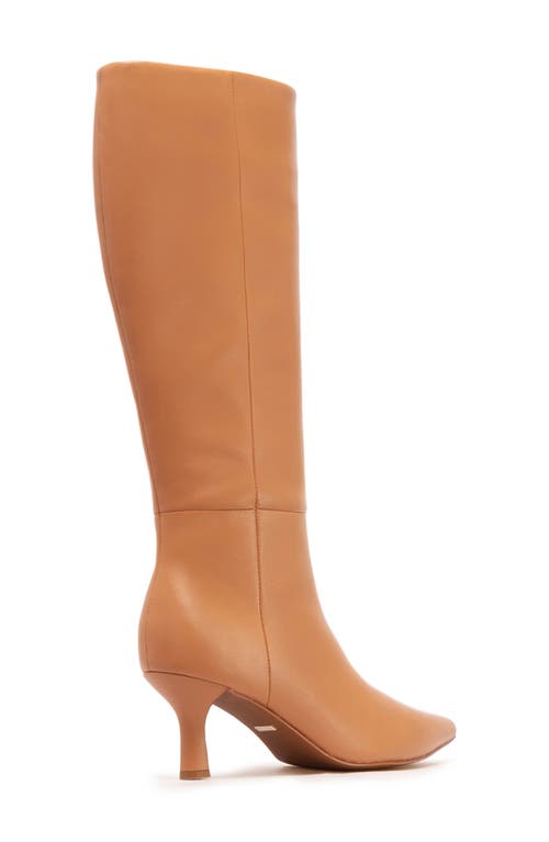 Frankie4 Allegra Pointed Toe Knee High Boot In Tan