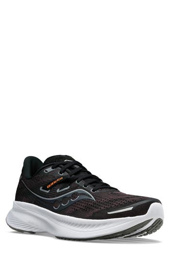 Saucony Guide 16 Running Shoe In Black/white