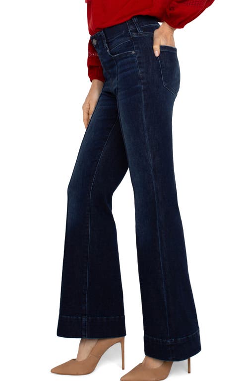 Shop Liverpool Gia Glider Seamed Pull-on Flare Jeans In Upland