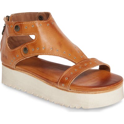 Bed Stu Soni Grommet Platform Sandal- Brown