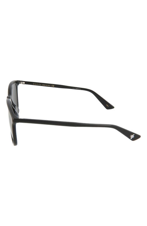 Gucci 56mm Square Sunglasses In Black Black Grey