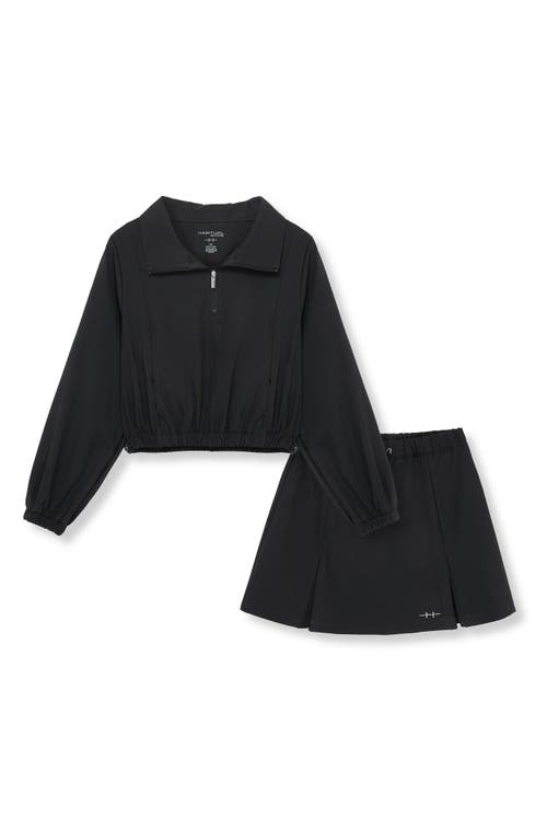 Habitual Kids Kids' Pullover & Skort Set In Black
