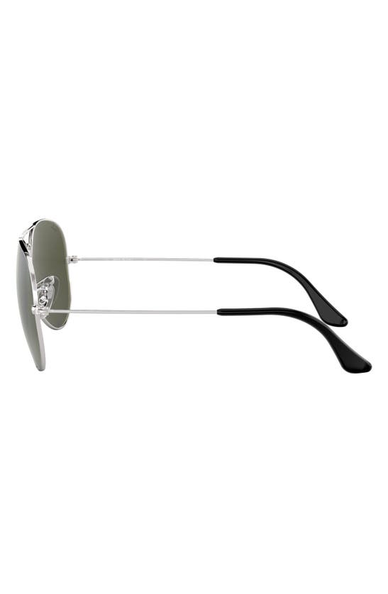 Ray Ban 3025 58mm Classic Aviator Sunglasses In Silver