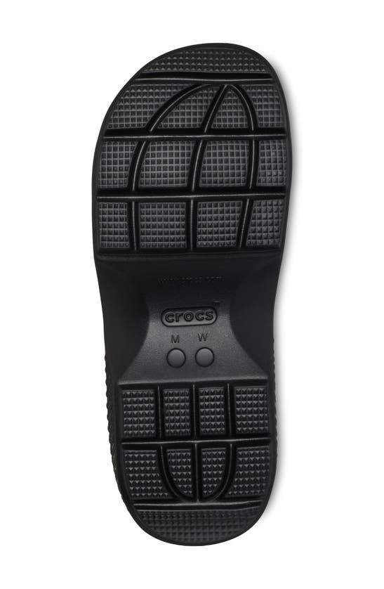 Shop Crocs Stomp Water Resistant Platform Slide Sandal In Black