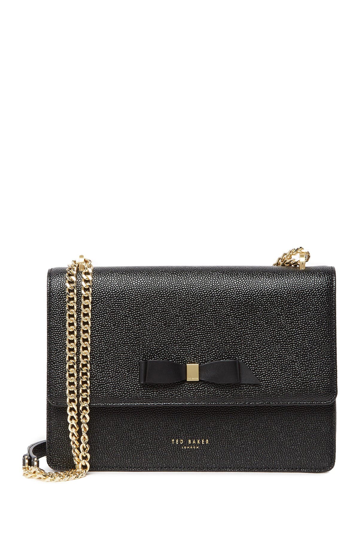 joanaa bow detail leather cross body bag