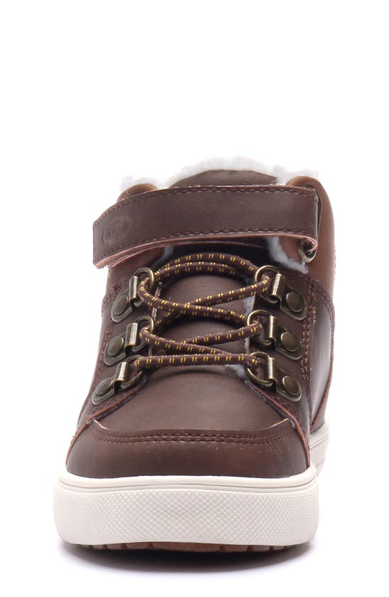 Dr. Scholl's Kids' Bohdi Fleece Lined Sneaker In Brown Multi