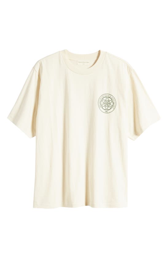 Museum Of Peace And Quiet Wellness Center Cotton Graphic T-shirt In Bone