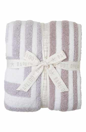  Barefoot Dreams CozyChic Lite Ribbed Throw Carbon One Size :  Home & Kitchen
