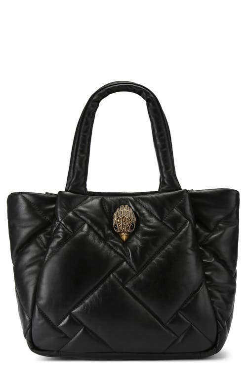 Shop Kurt Geiger London Medium Kensington Puff Quilted Leather Shopper Bag In Black