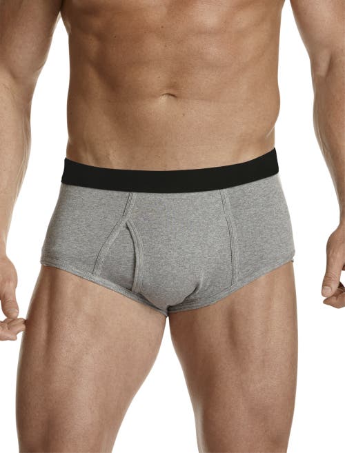 Harbor Bay 3-pk Color Briefs In Grey