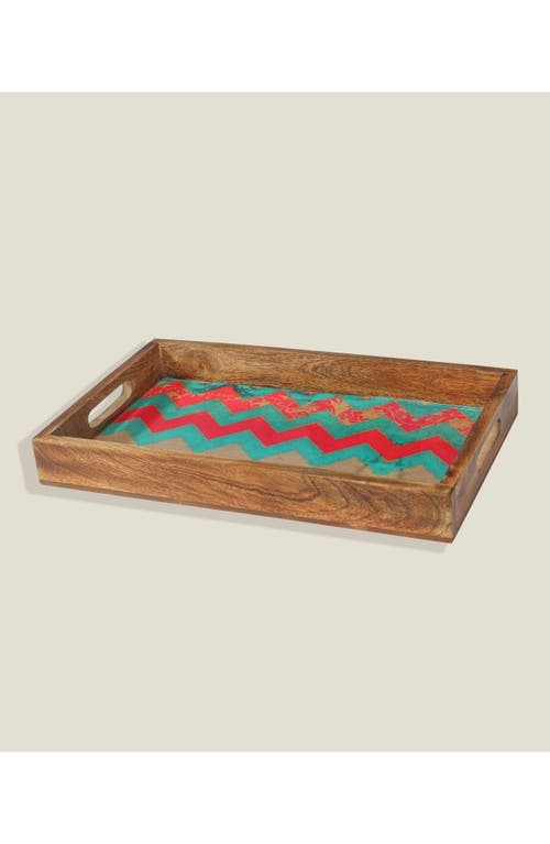 Tiramisu Sunshine Springs 3-piece Decorative Trays In Blue/red