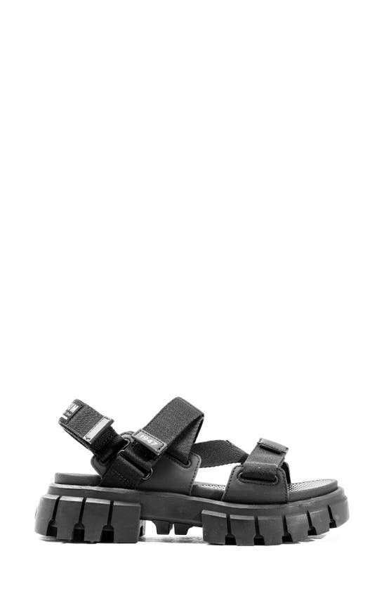 Shop Palladium Revolt Mono Platform Sandal In Black