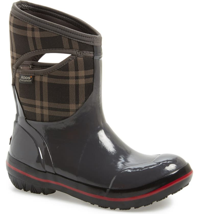Bogs 'Pimsoll Plaid' Mid High Waterproof Snow Boot with Cutout Handles ...