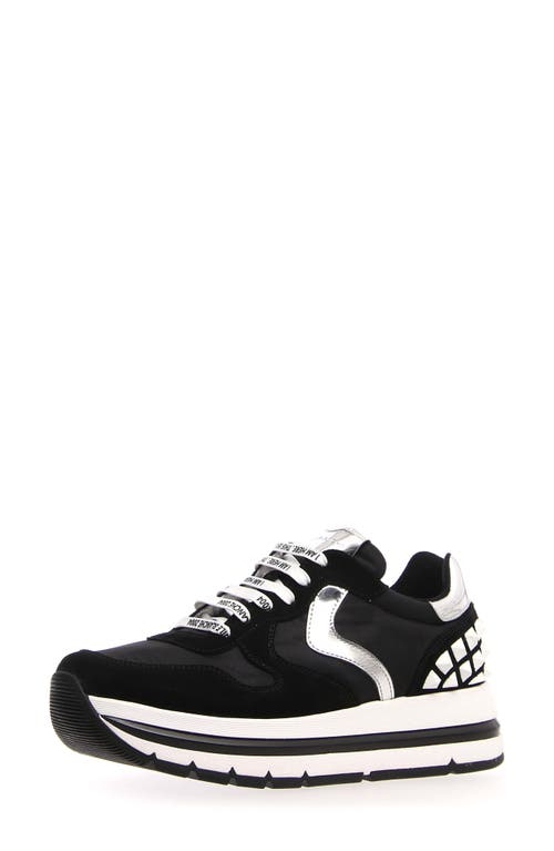 Shop Voile Blanche Maran Platform Sneaker In Black White